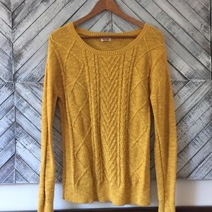 Cable knit sweater